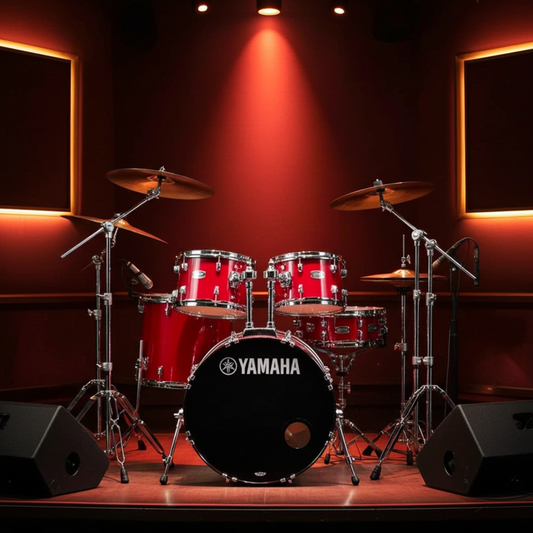 Yamaha Rydeen Drum Kit With 20" Kick Drum & Cymbals - Hot Red