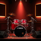 Yamaha Rydeen Drum Kit With 20" Kick Drum & Cymbals - Hot Red