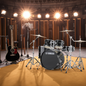 Yamaha Rydeen Drum Kit With 22" Kick Drum & Cymbals - Black Glitter