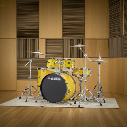 Yamaha Rydeen Drum Kit With 22" Kick Drum & Cymbals - Mellow Yellow