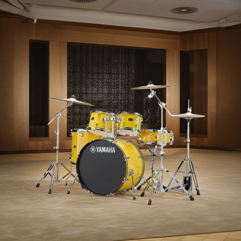 Yamaha Rydeen Drum Kit With 22" Kick Drum & Cymbals - Mellow Yellow
