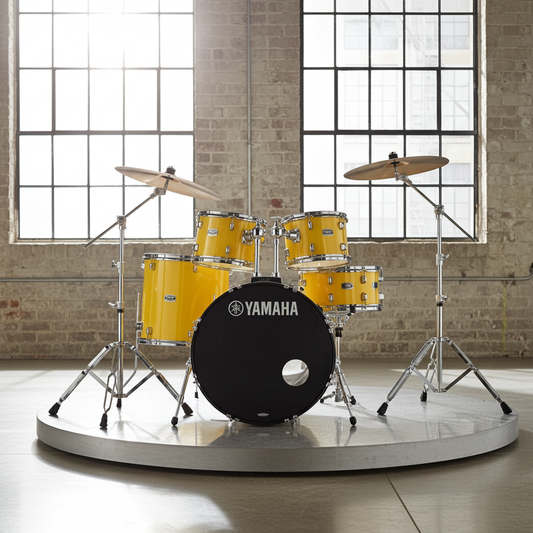 Yamaha Rydeen Drum Kit With 22" Kick Drum & Cymbals - Mellow Yellow