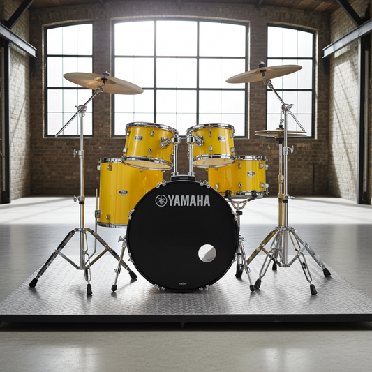 Yamaha Rydeen Drum Kit With 22" Kick Drum & Cymbals - Mellow Yellow