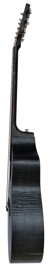 Nomad Series Electro - Acoustic Guitar - Black Quilted Maple - Rhythmic - Cadence