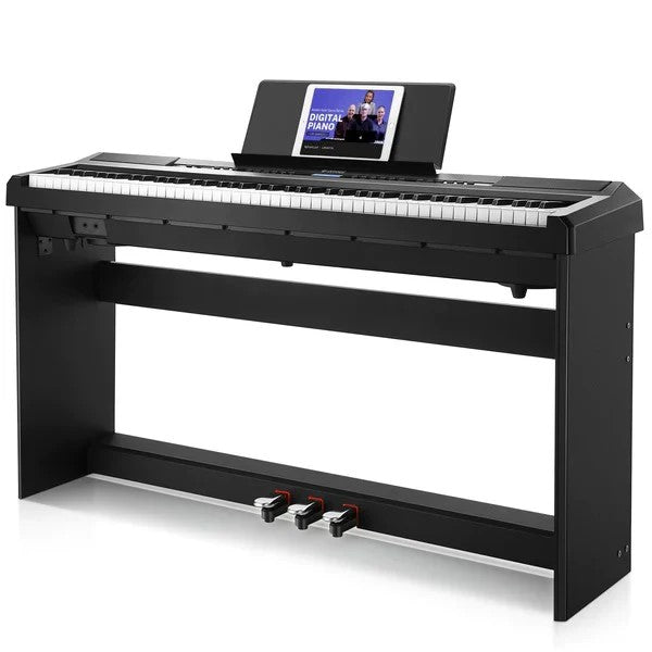 Donner DEP - 20 Portable Keyboard 88 - Key Weighted with Stand - Black - Rhythmic - Cadence