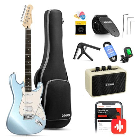 Donner DST-152 ST Electric Guitar Kit - Blue
