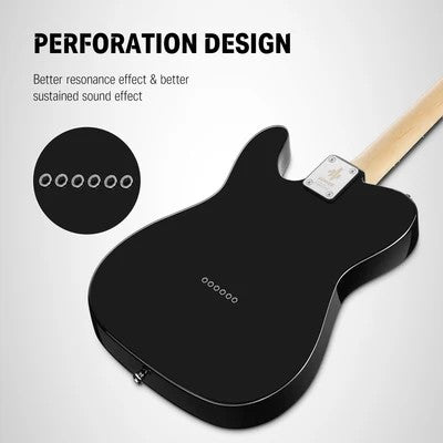 Donner DTL - 100 Electric Guitar Kit – 39” Tele - Style, Poplar Body, S - S Pickups, Gig Bag - Rhythmic - Cadence