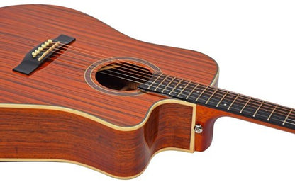 Sundown Electro - Acoustic Western Guitar - Dark Zebrano - Rhythmic - Cadence