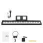 GPP - 101 88 Key Full Size Semi - Weighted Standard Keyboards Digital Piano with MIDI Bluetooth, Headphone for Piano Lover Black color - Rhythmic - Cadence