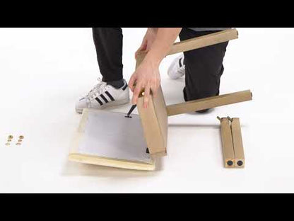 Donner Light Wood Colour Piano Bench with High-Density Suede Cushion