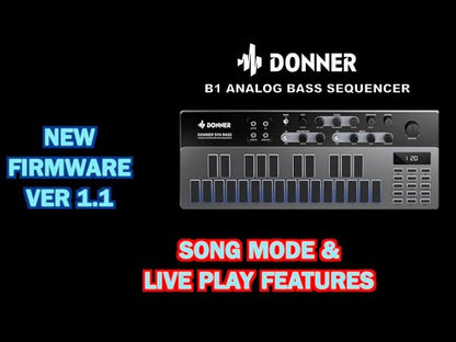 Donner Essential B1 Analog Bass Synthesizer & Sequencer