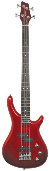 Chord Electric Bass Guitar Metallic red CCB90 - MRD - Rhythmic - Cadence