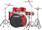 Yamaha Rydeen Drum Kit With 22" Kick Drum & Cymbals - Hot Red