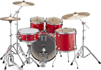 Yamaha Rydeen Drum Kit With 20" Kick Drum & Cymbals - Hot Red