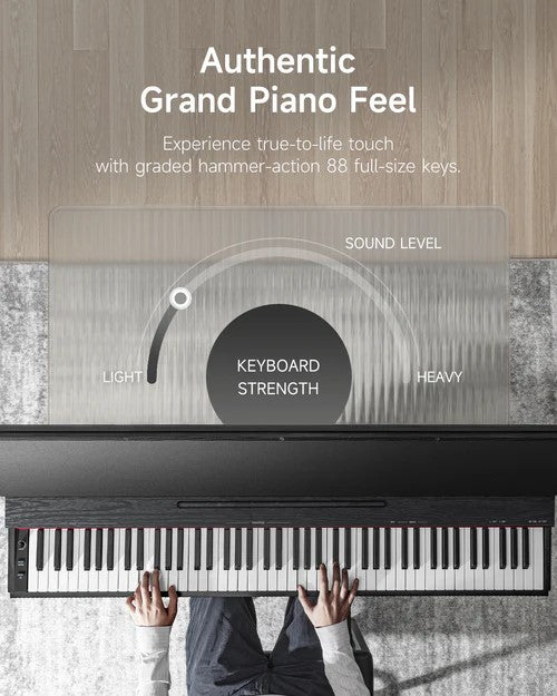 Donner OURA S300 88 Key Graded Hammer Action Weighted Home Digital Piano - Rhythmic - Cadence