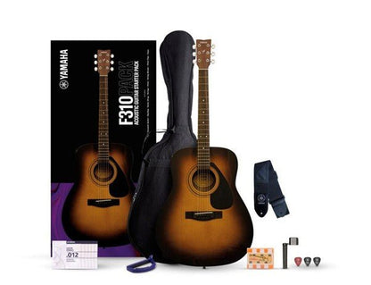 Yamaha F310 Acoustic Guitar Pack - Tobacco Brown Sunburst - Rhythmic - Cadence