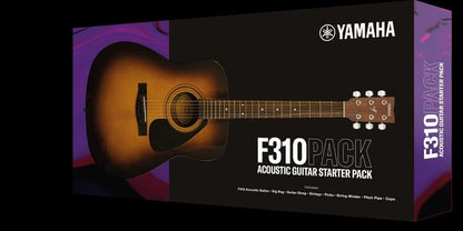 Yamaha F310 Acoustic Guitar Pack - Tobacco Brown Sunburst - Rhythmic - Cadence
