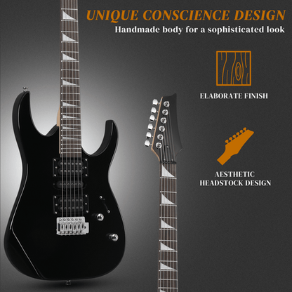 170 Model With 20W Electric Guitar Pickup Hsh Pickup Guitar Stereo Bag Harness Picks Rocker Connector Wrench Tool Black - Rhythmic - Cadence