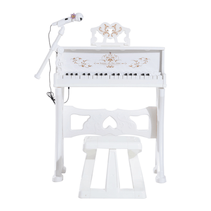 37/32 Key Kids Battery Keyboard Mini Grand Piano Stool Microphone Musical Toy - Rhythmic - Cadence
