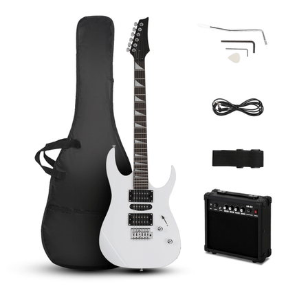 170 Model With 20W Electric Guitar Pickup Hsh Pickup Guitar Stereo Bag Harness Picks Rocker Connector Wrench Tool White - Rhythmic - Cadence