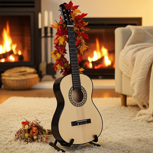 vidaXL Classical Guitar for Beginner and Kids with Bag 1/2 34" - Natural