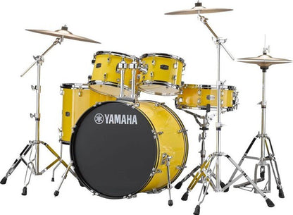 Yamaha Rydeen Drum Kit With 22" Kick Drum & Cymbals - Mellow Yellow
