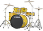 Yamaha Rydeen Drum Kit With 22" Kick Drum & Cymbals - Mellow Yellow